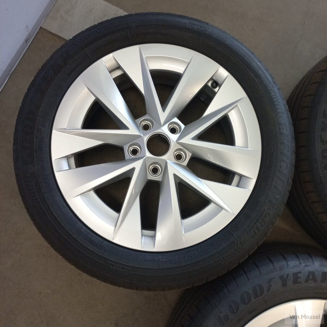 Skoda Karoq GoodYear EfficientGrip Performance 205/55/R17 91, Gebruikt, -, -, Banden en Velgen