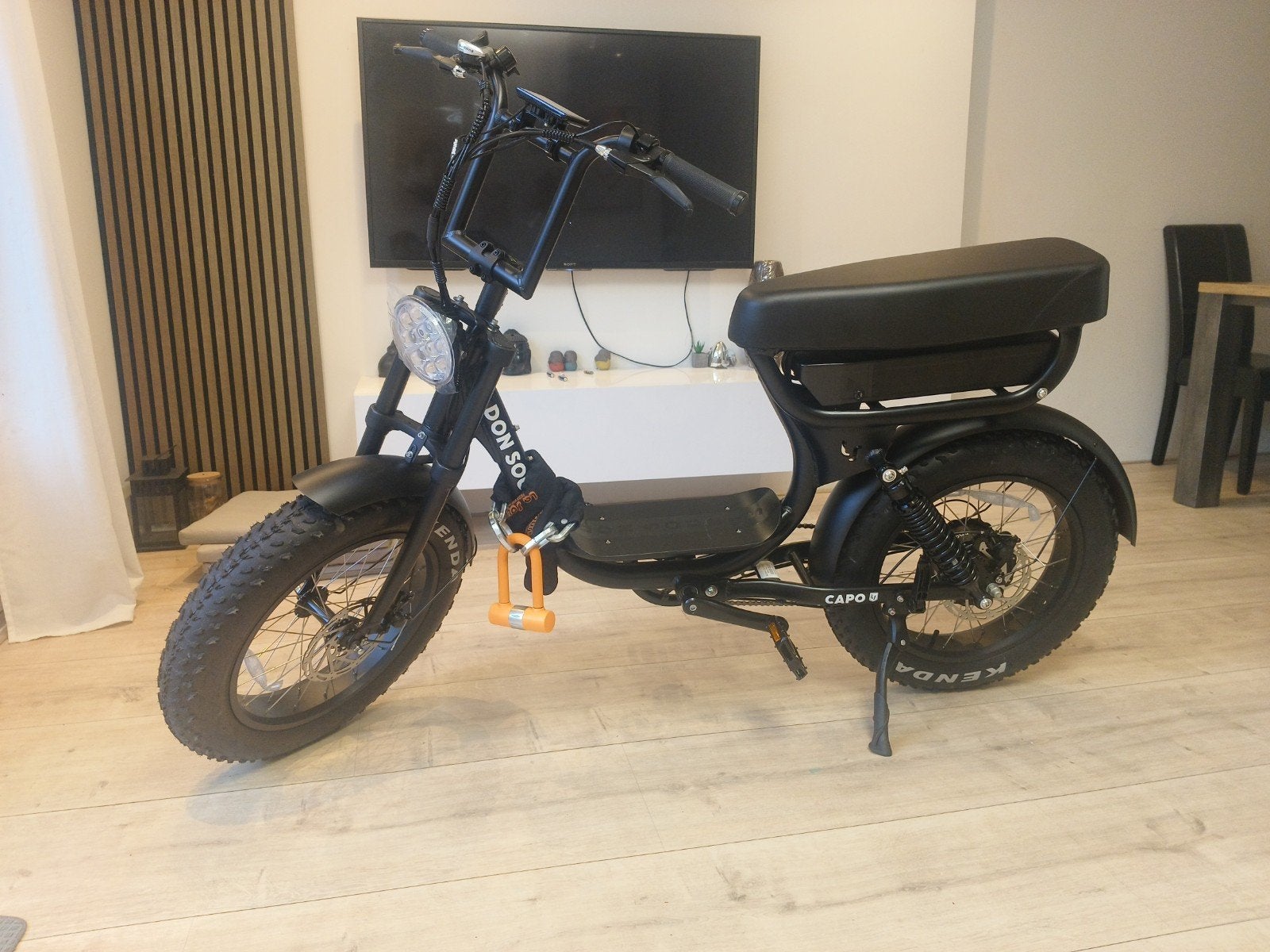 Don souris capo matte black fatbike Almost New, 59 cm of meer, Ophalen of Verzenden, Overige merken