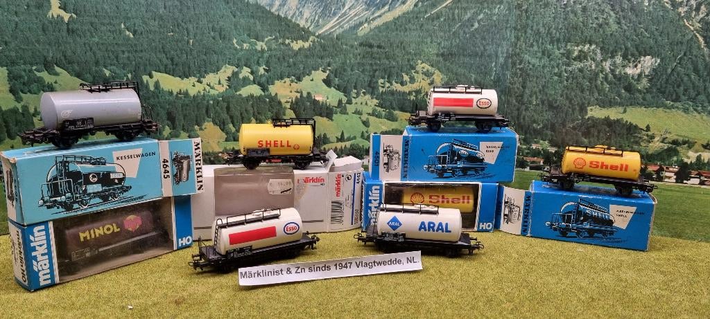 Marklin serie ketelwagons 8 stuks, Hobby en Vrije tijd, Modeltreinen | H0, Wisselstroom, Analoog, Wagon, Ophalen of Verzenden