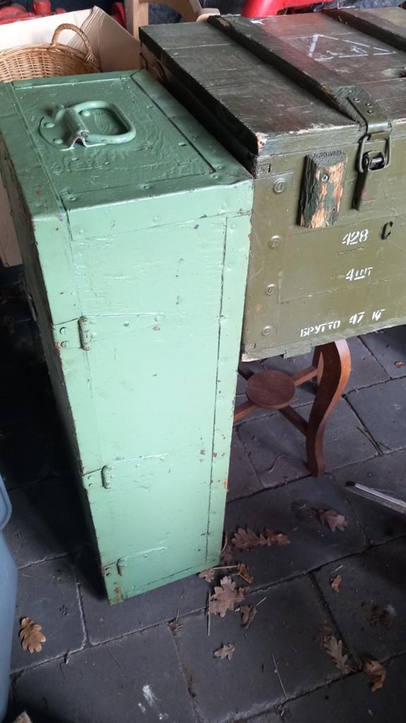 2 oude legerkisten, Ophalen of Verzenden, Landmacht, Nederland, Kist of Geocache