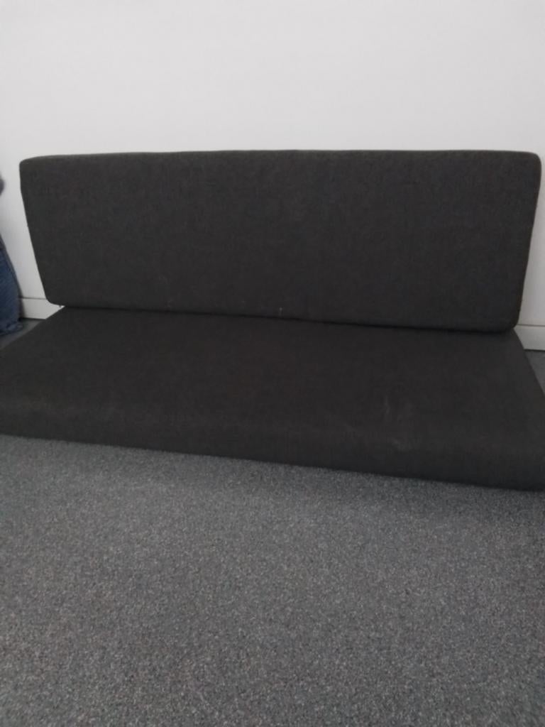 Set camper kussens antraciet grijs - 2x (110x50, 110x36), Caravans en Kamperen, Ophalen