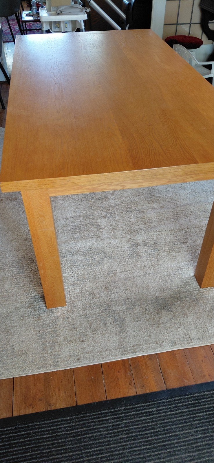 Robuuste eikenhouten eettafel - Zo goed als nieuw, Ophalen, 100 tot 150 cm, Eikenhout, Zo goed als nieuw