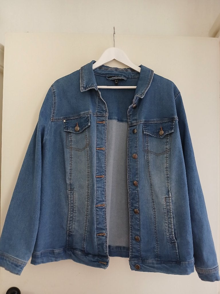 Denim jasje Ulla Popken, maat 48 / 50, nieuw, Blauw, Nieuw, Ulla Popken, Ophalen of Verzenden