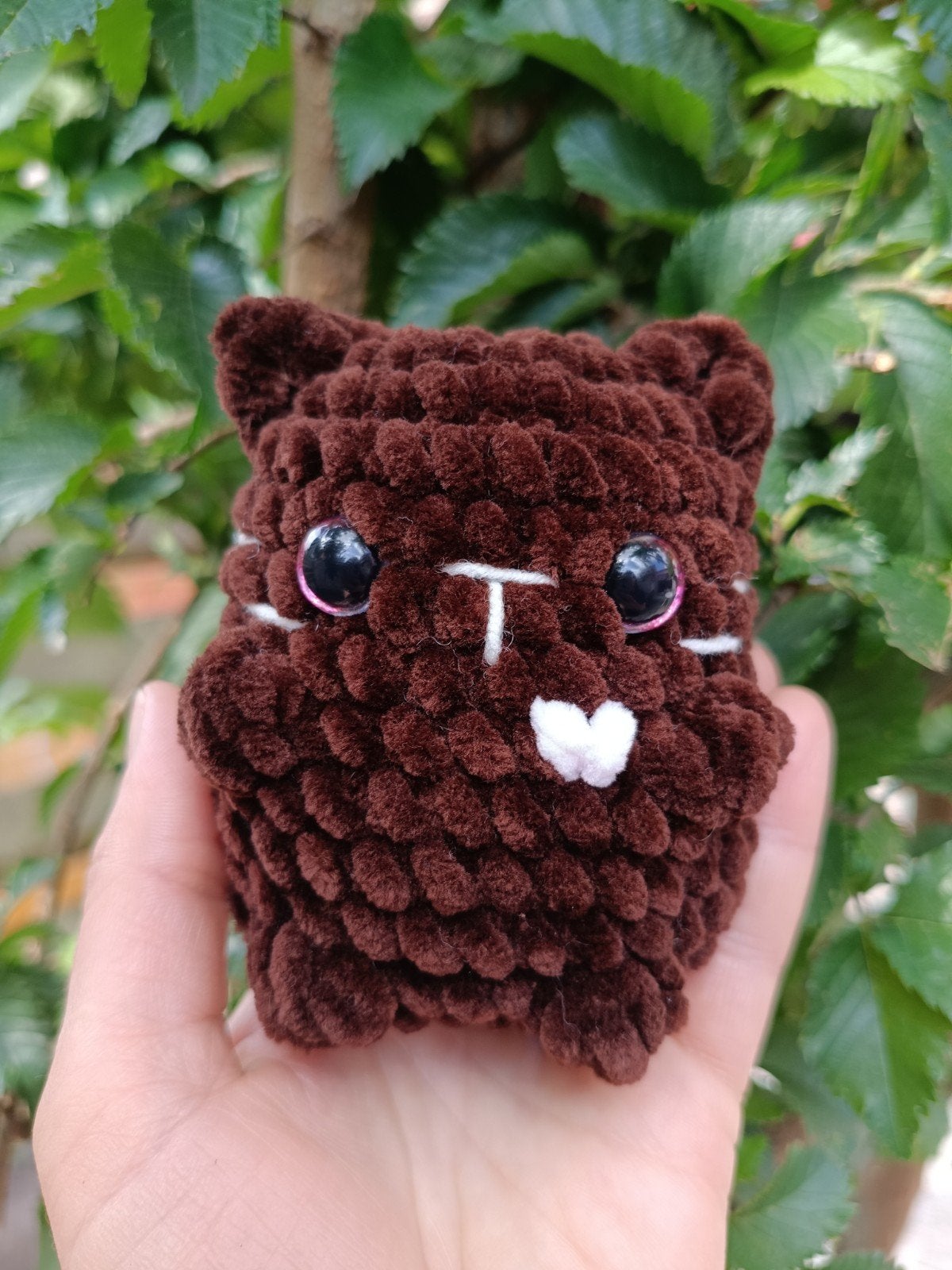 Gehaakt pluchen katje – handgemaakt amigurumi, Ophalen of Verzenden