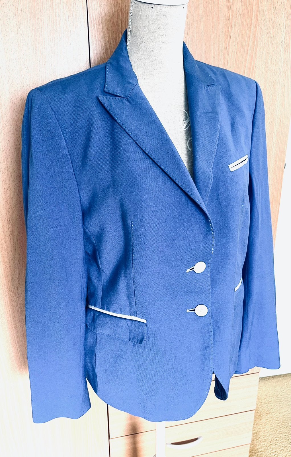 Cavallaro Napoli jasje maat 44/46(dmv), Kleding | Dames, Jasjes, Kostuums en Pakken, Blauw, Maat 46/48 (XL) of groter, Ophalen of Verzenden