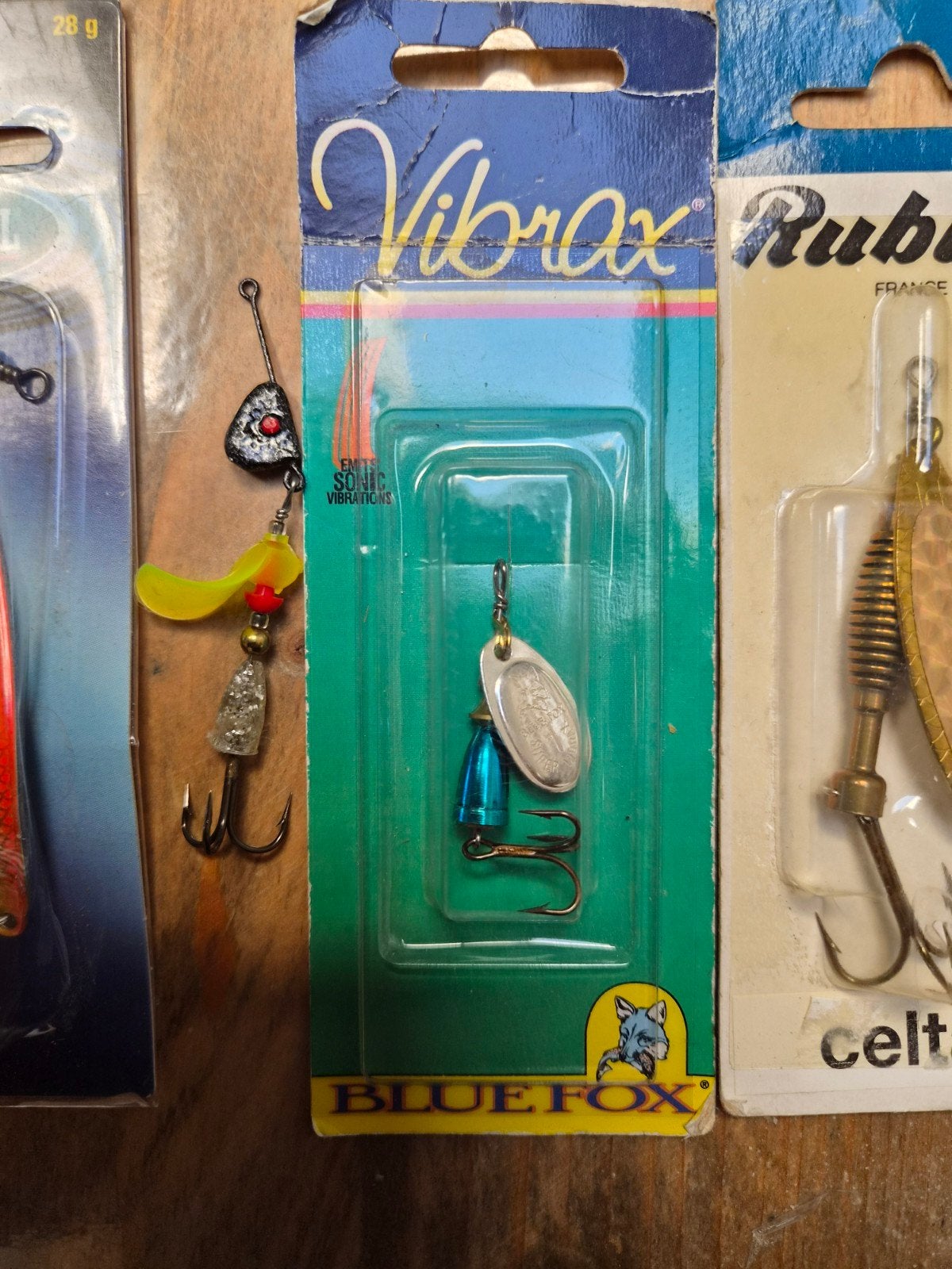 6 x Lepels Spinners Vibrax Rublex Mitchell Vibric Kunstaas, Ophalen of Verzenden, Overige typen