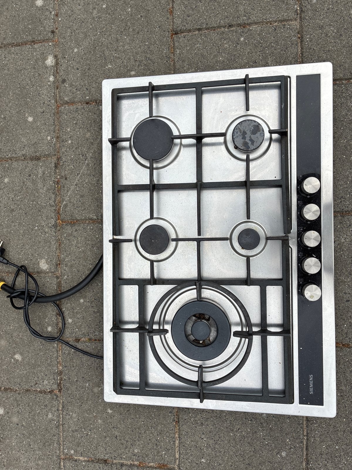 Siemens gasfornuis - werkt uitstekend, Witgoed en Apparatuur, Kookplaten, Ophalen, Gebruikt, 4 kookzones, Inbouw