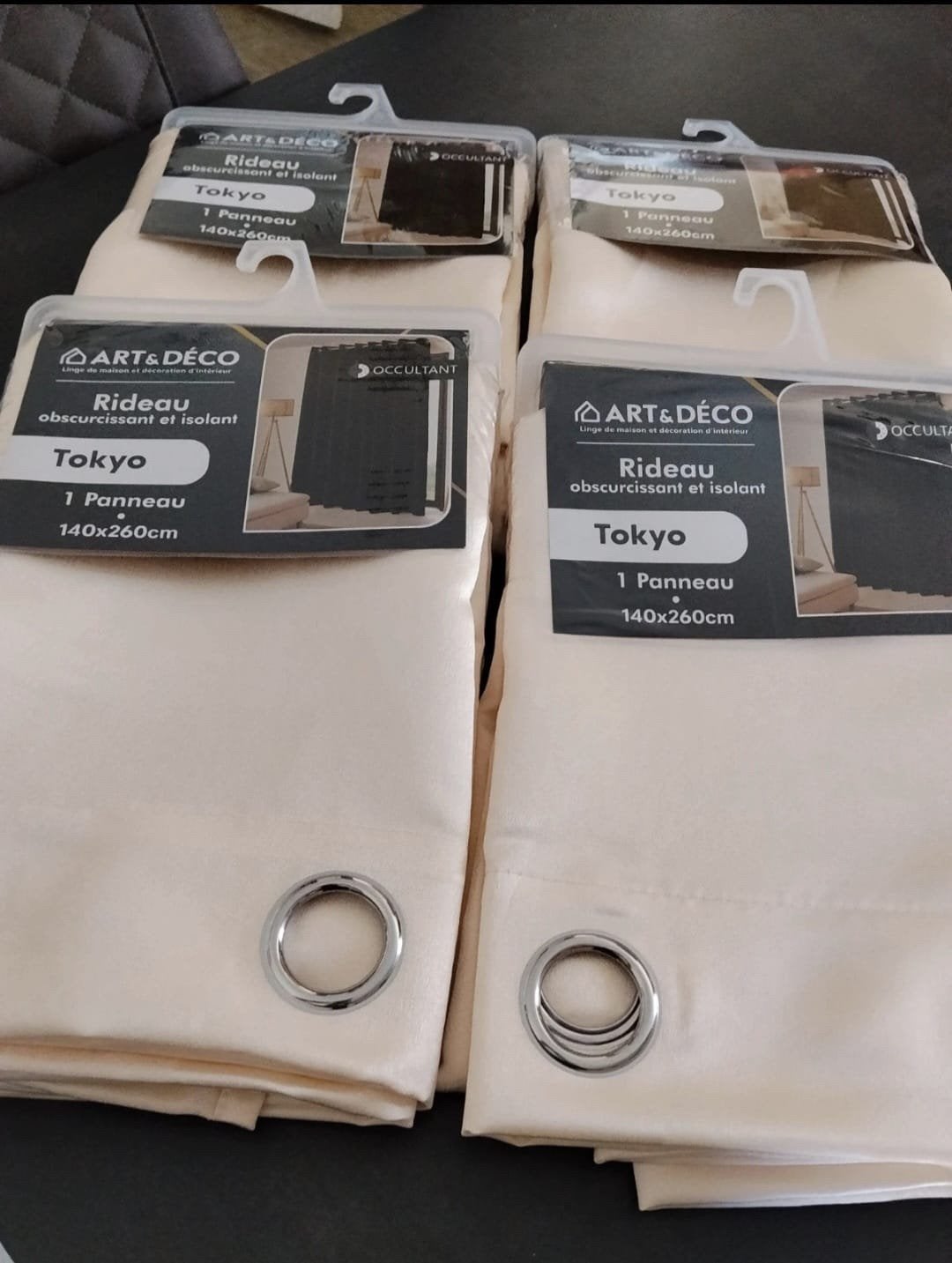 Nieuwe gordijnen beige, Huis en Inrichting, Overige merken, Beige, Nieuw, Ophalen of Verzenden