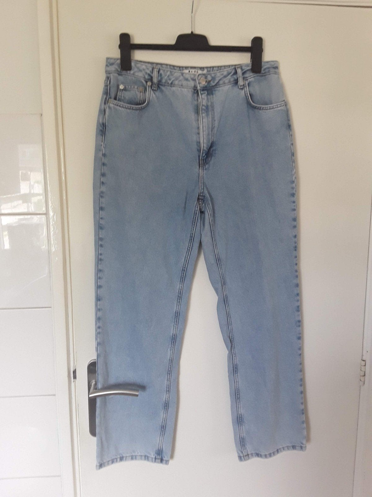 mooie spijkerbroek maat 44, NA-KD, Blauw, Ophalen of Verzenden, Zo goed als nieuw