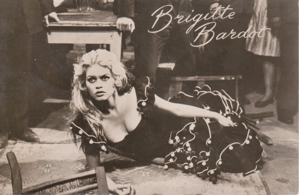 Filmsterren ansichtkaart Brigitte Bardot, Verzenden, 1940 tot 1960, Ongelopen, Sterren en Beroemdheden
