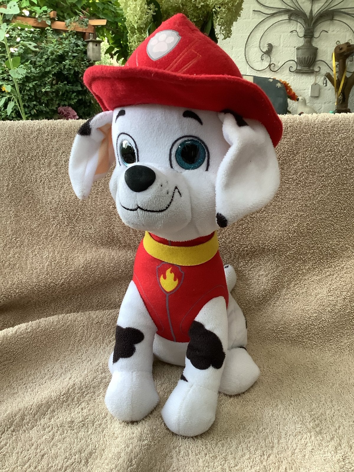 Paw Patrol Marshall knuffel - Steun KIKA, Overige merken, Zo goed als nieuw, Middelgroot (20 tot 80 cm), Meerkleurig