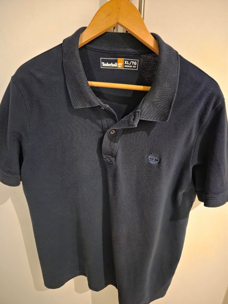 Timberland polo XL heren blauw, Ophalen of Verzenden, Gedragen, Maat 56/58 (XL), Blauw