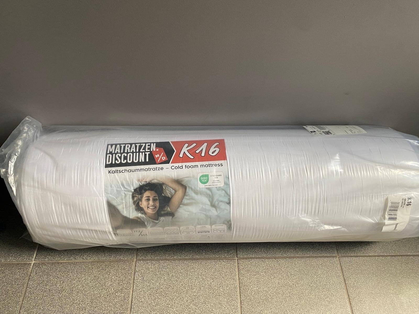 Nieuw in plastic, Matras., Huis en Inrichting, Slaapkamer | Bedden, Ophalen, Overige materialen, 100 cm, Eenpersoons