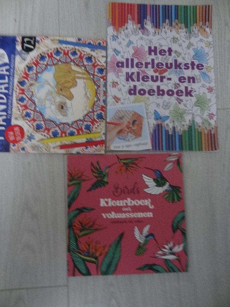 3x kleurboek Mandala en birds, Ophalen of Verzenden, Nieuw, Boek of Gids