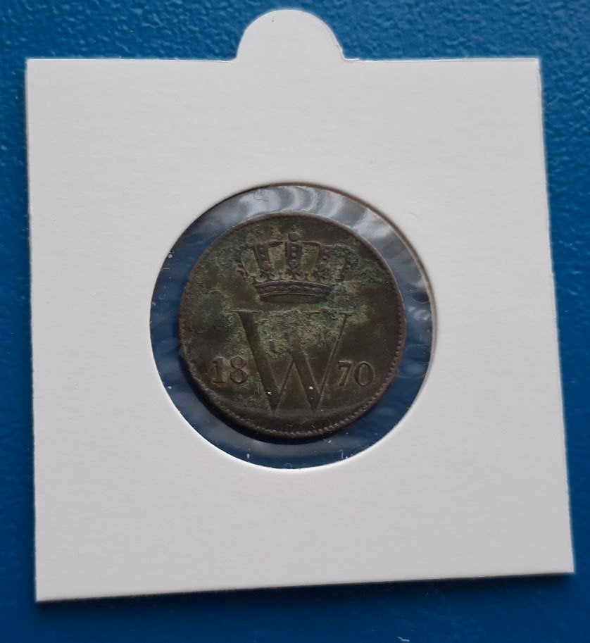 Nederland 1 cent 1870 - Willem III, Ophalen of Verzenden, Koning Willem III, 1 cent, Losse munt