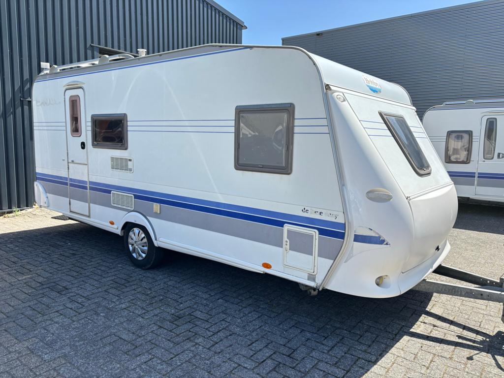 Hobby 500 KMFE uit 2005 met airco en voortent, Hobby, Bedrijf, Treinzit, Schokbreker