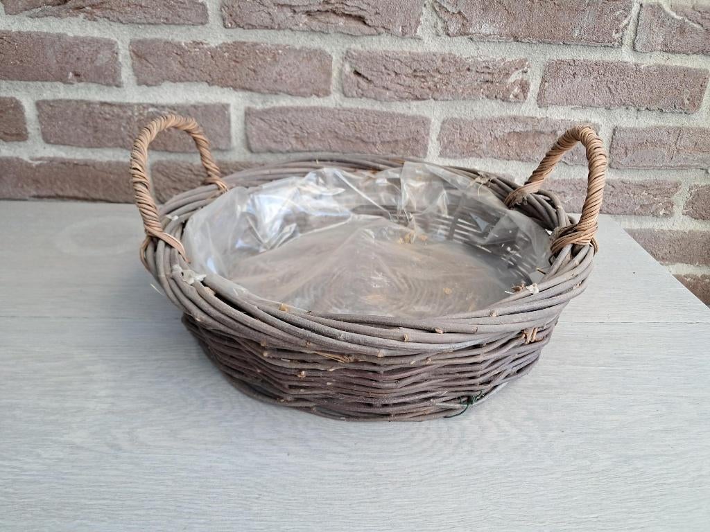 manden Doorsnee 30 cm, Schaal, Rond, Ophalen of Verzenden, Zo goed als nieuw