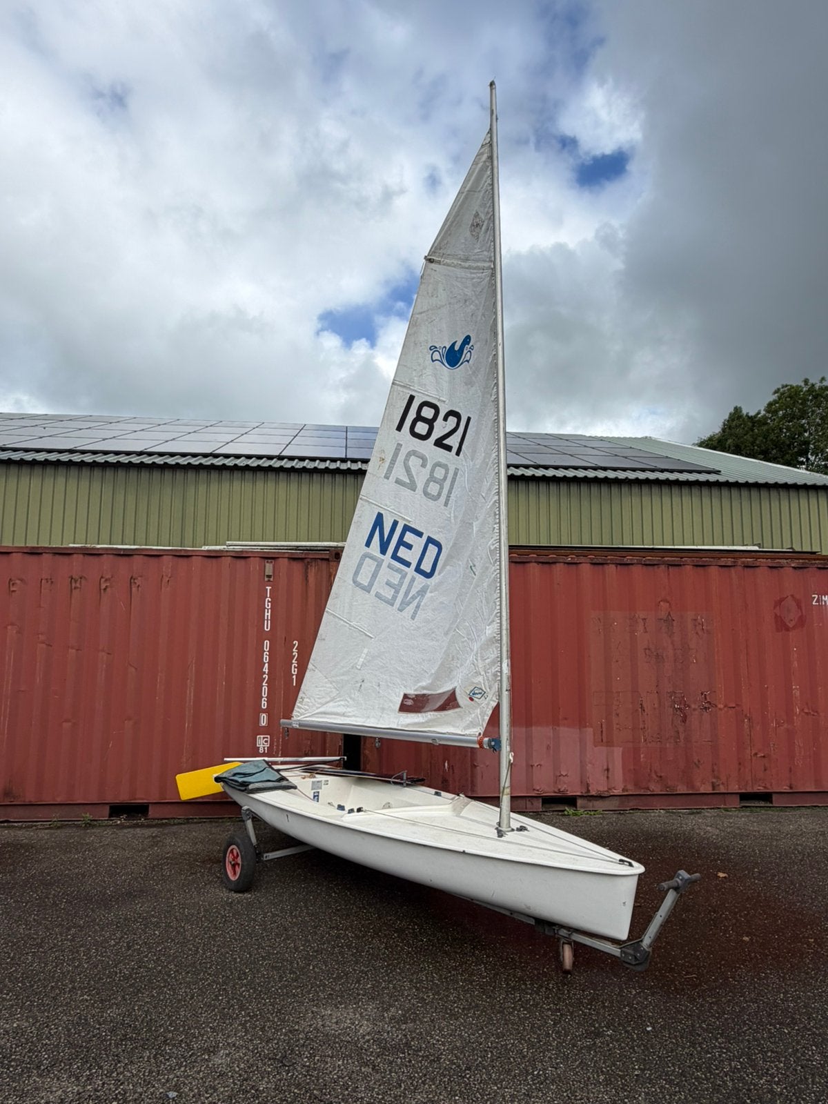 Splash zeilboot zeilnummer 1821 met waltrailer, Watersport en Boten, Ophalen, ., Minder dan 15 m², Zo goed als nieuw