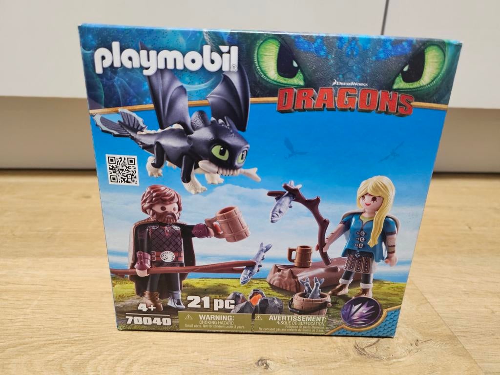 Playmobil 70040 Dragons Hikkie Astrid met babydraak - nieuw, Ophalen of Verzenden, Nieuw, Complete set