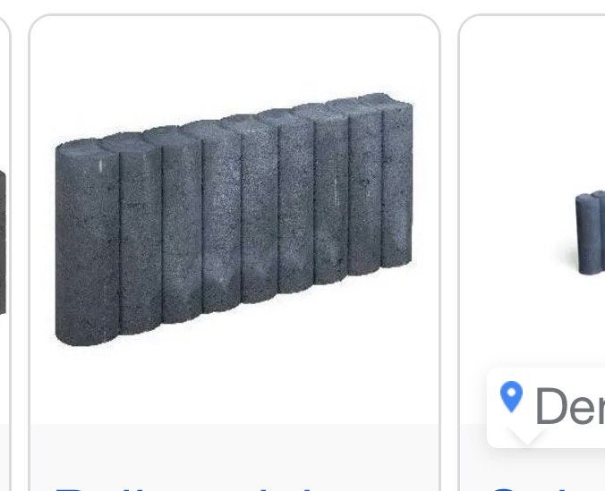 Gezocht: Palissade rondo 50 x 25x 6, Ophalen, Gebruikt, 25 tot 50 cm, Minder dan 25 cm