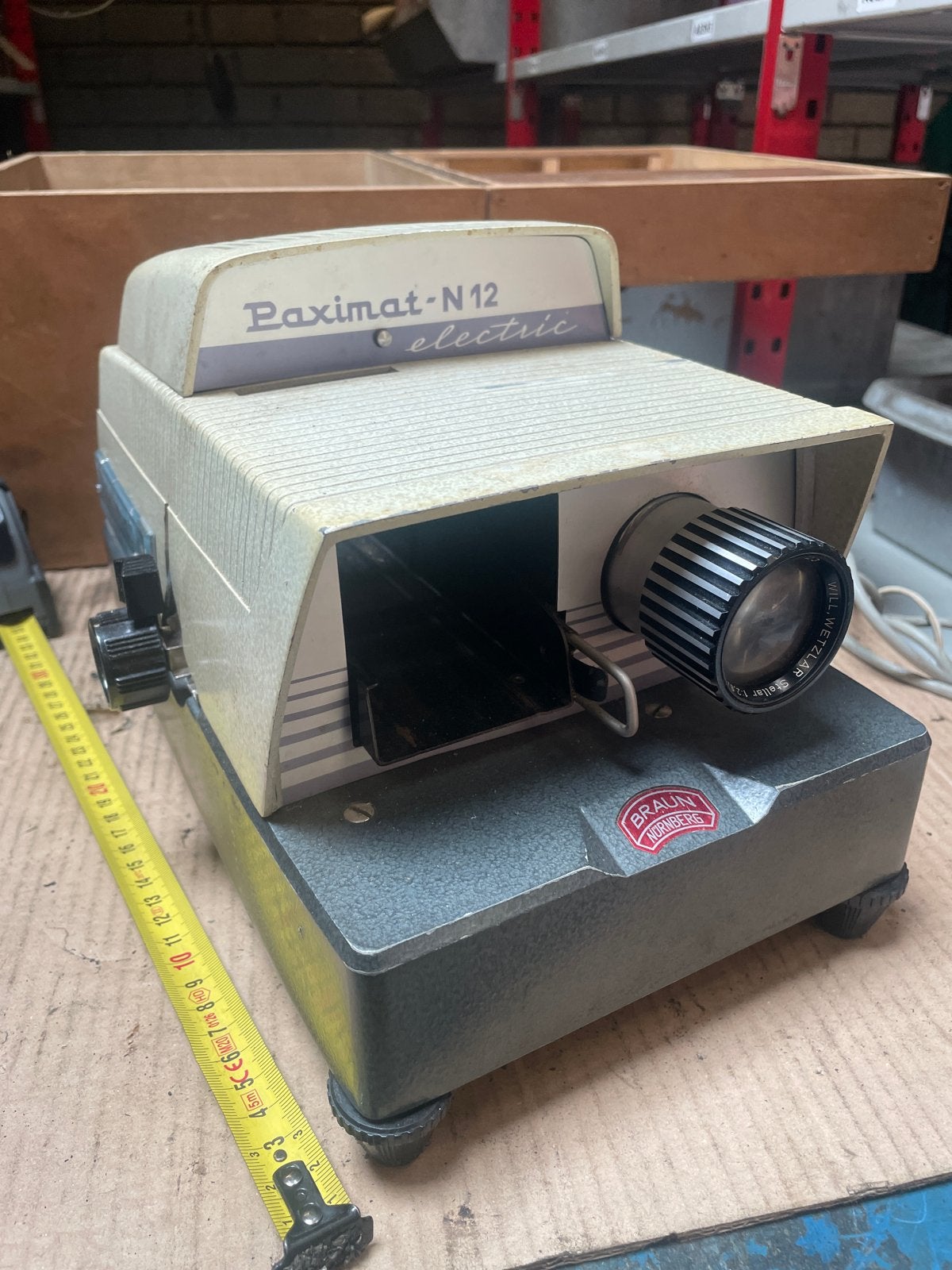 Vintage Paximat N12 Electric Diaprojector - Braun Nurnberg, Ophalen, Gebruikt