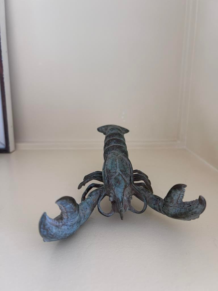 Prachtige bronzen gepatineerde Kreeft Lobster Kunst & Design, Ophalen of Verzenden