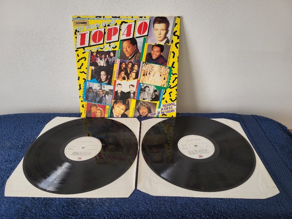 beste uit de Top 40 verzamel dubbel lp/elpee jaar '87 vinyl, Cd's en Dvd's, Verzenden, Overige formaten, Overige typen