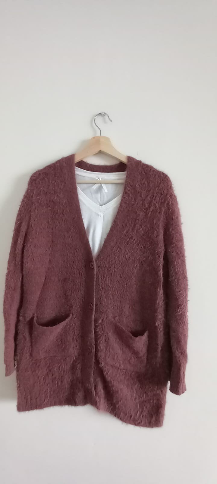 Atmosphere lang vest trui M 38/40, Maat 38/40 (M), Atmosphere, Bruin, Ophalen of Verzenden
