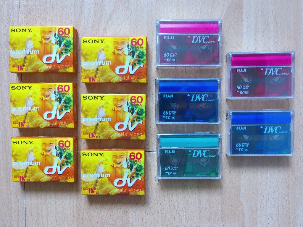 6x SONY 5x FUJI Mini DV premium Digital Video Cassette NIEUW, Mini dv, 20x of meer, Nieuw, Ophalen of Verzenden