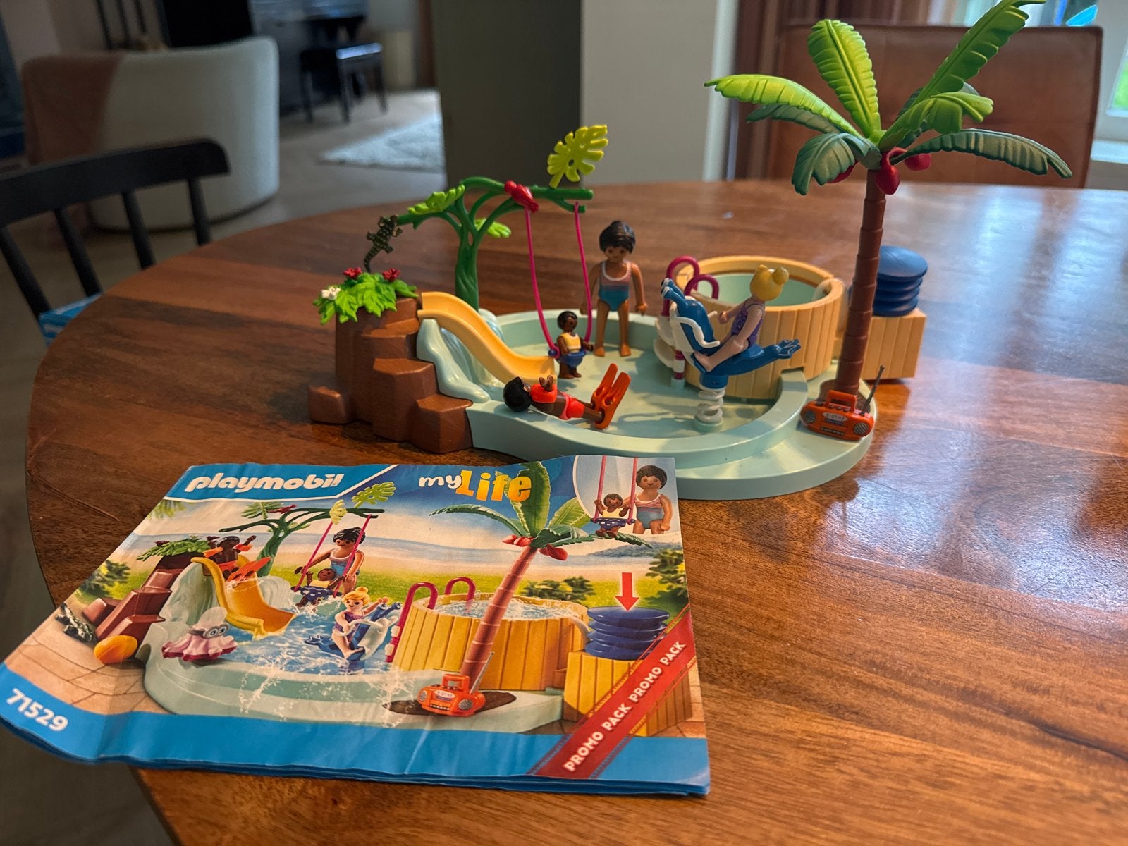 Playmobil My Life Zwembad met glijbaan (71529), Ophalen, Gebruikt, Jongen of Meisje