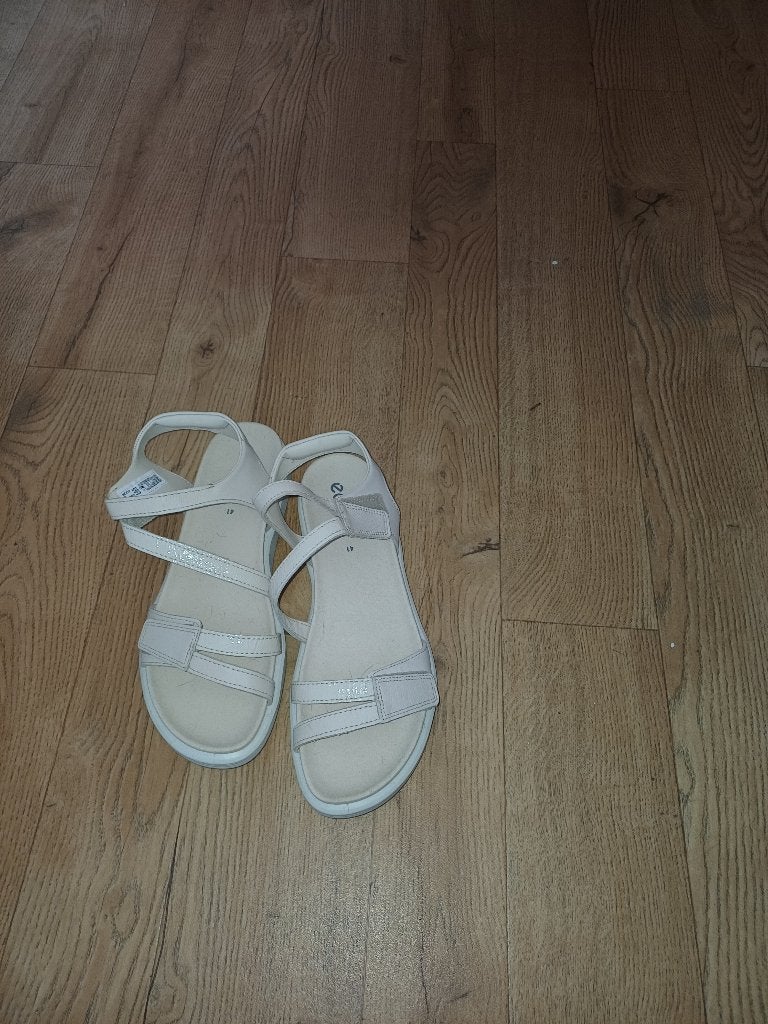 ECCO sandalen maat 41 nieuw, Wit, ECCO., Nieuw, Sandalen of Muiltjes