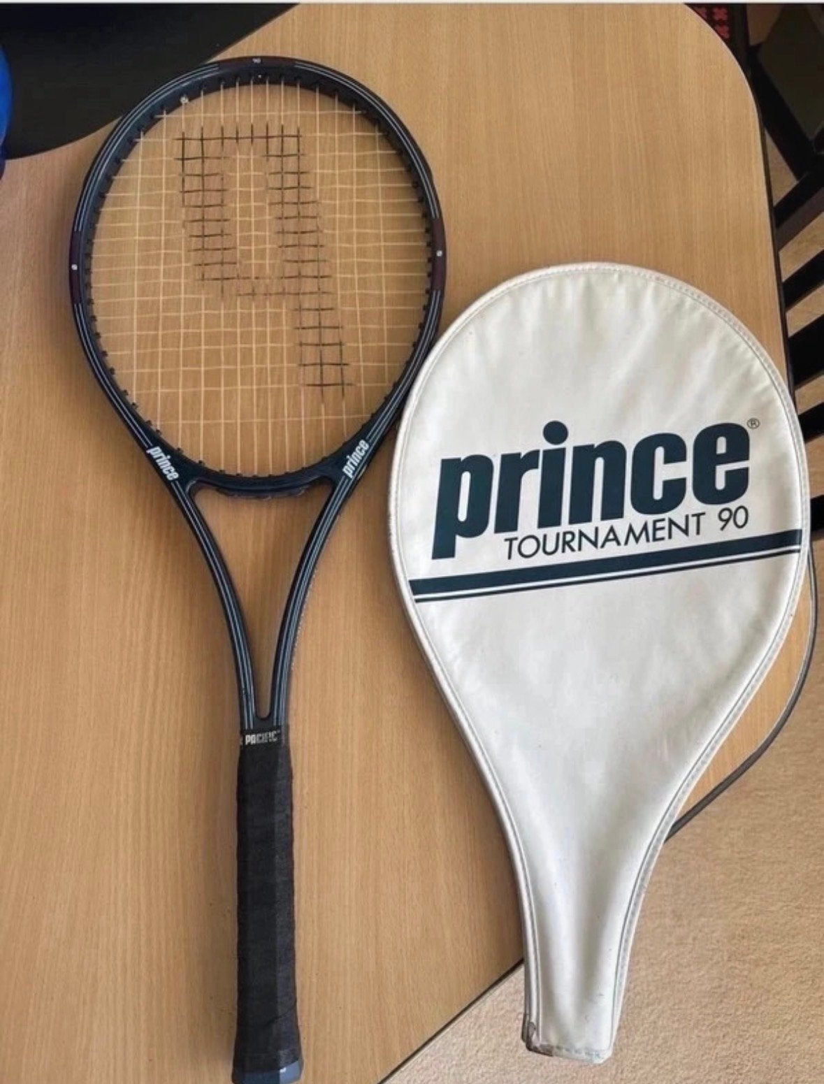 Prince Tournament 90 tennisracket met hoes, Ophalen of Verzenden, Gebruikt, Racket, Prince