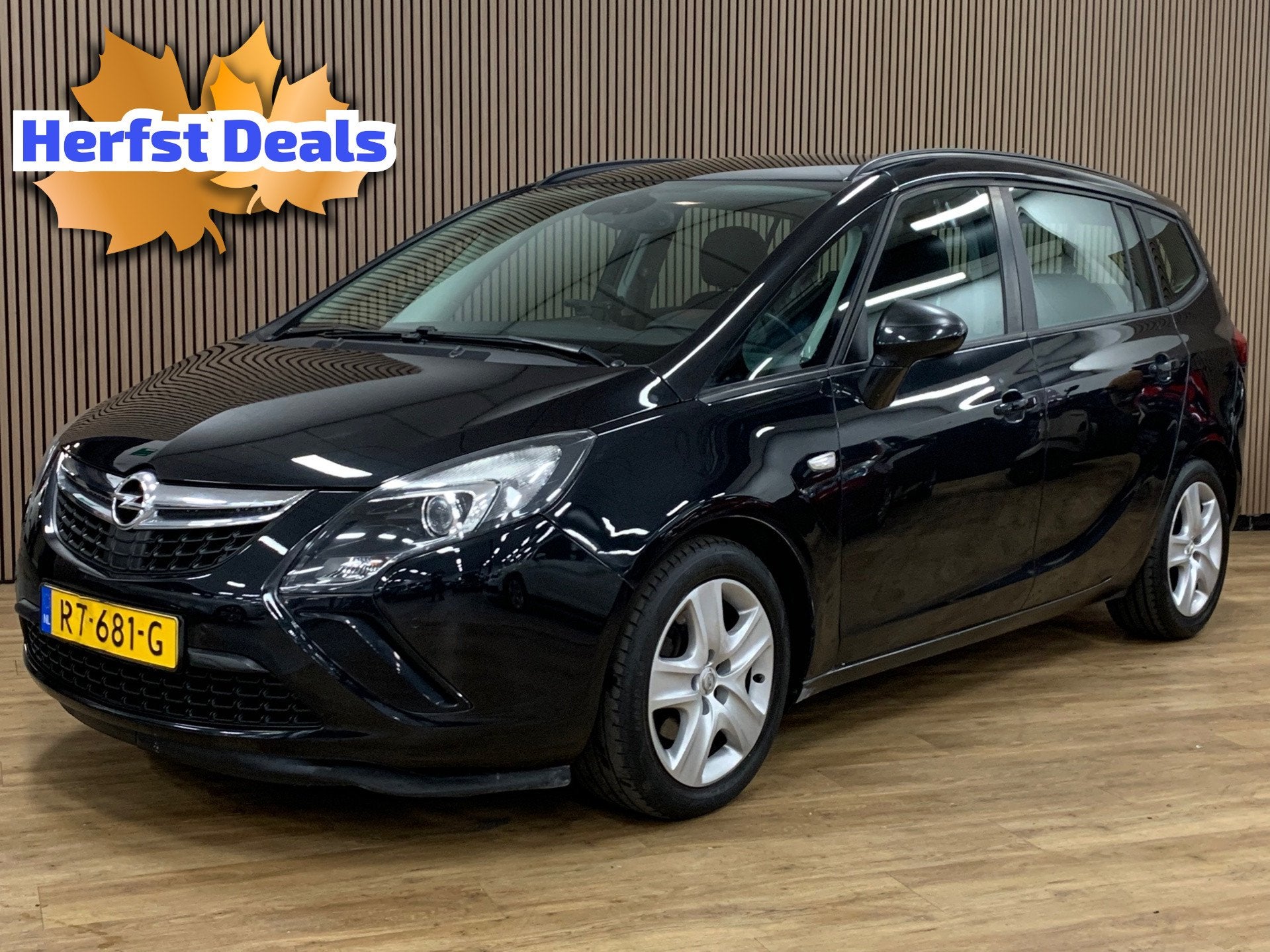 Opel Zafira Tourer 1.4 Business Edition|7 Persoons|Airco|, Auto's, Stof, Zwart, 4 cilinders, 7 stoelen