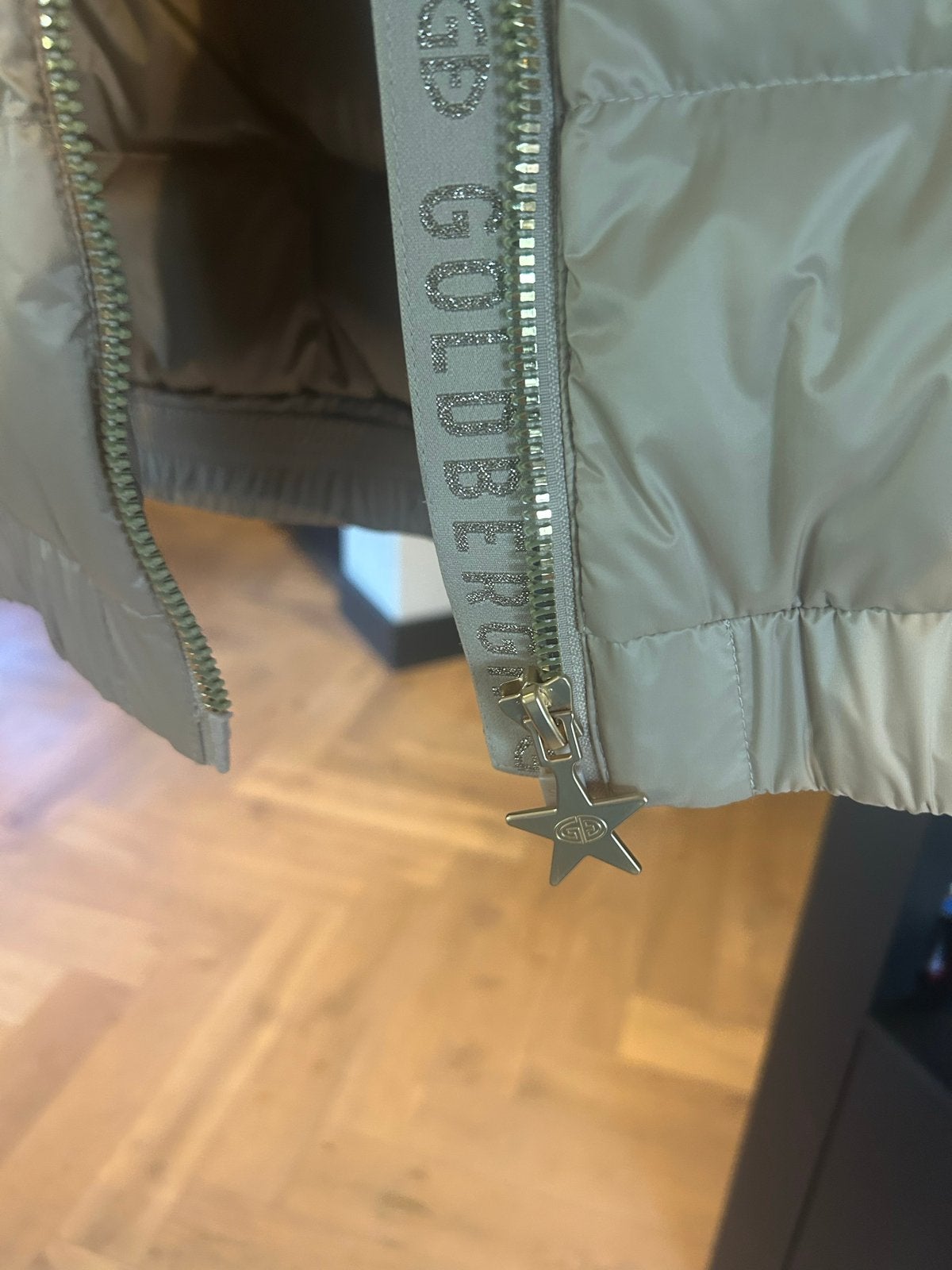 Goldbergh jas mt 44 - Zo goed als nieuw, Ophalen of Verzenden, Zo goed als nieuw, Maat 42/44 (L), Beige