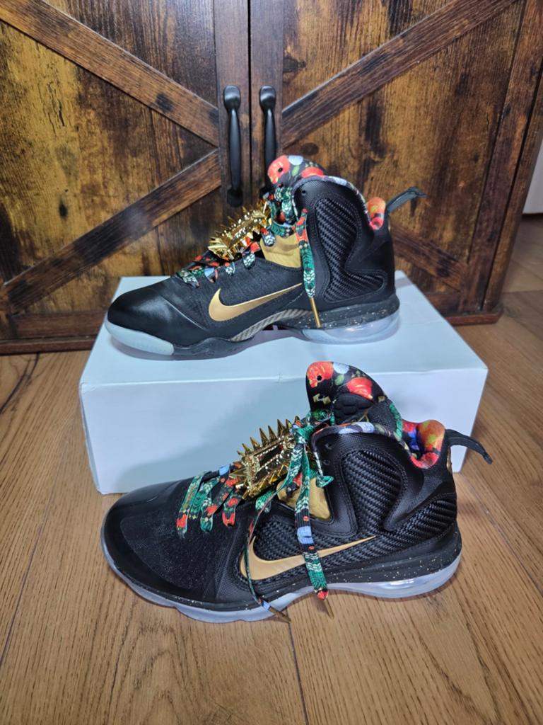 Nike LeBron 9 Watch the Throne - Maat 40, Zwart, Nike, Ophalen of Verzenden, Sneakers of Gympen
