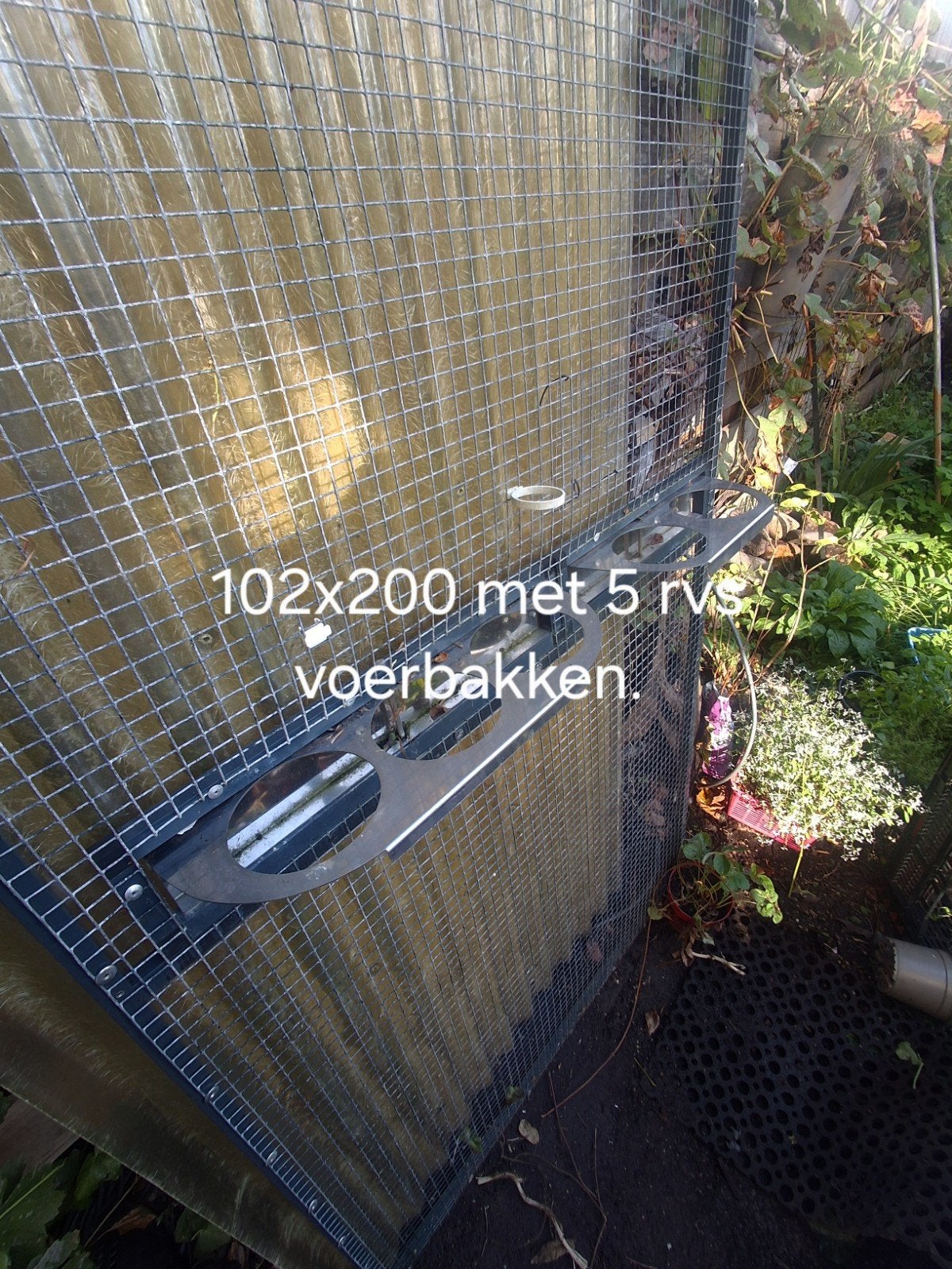 volierepanelen  aluminium, Ophalen of Verzenden, Gebruikt, Aluminium, Volière