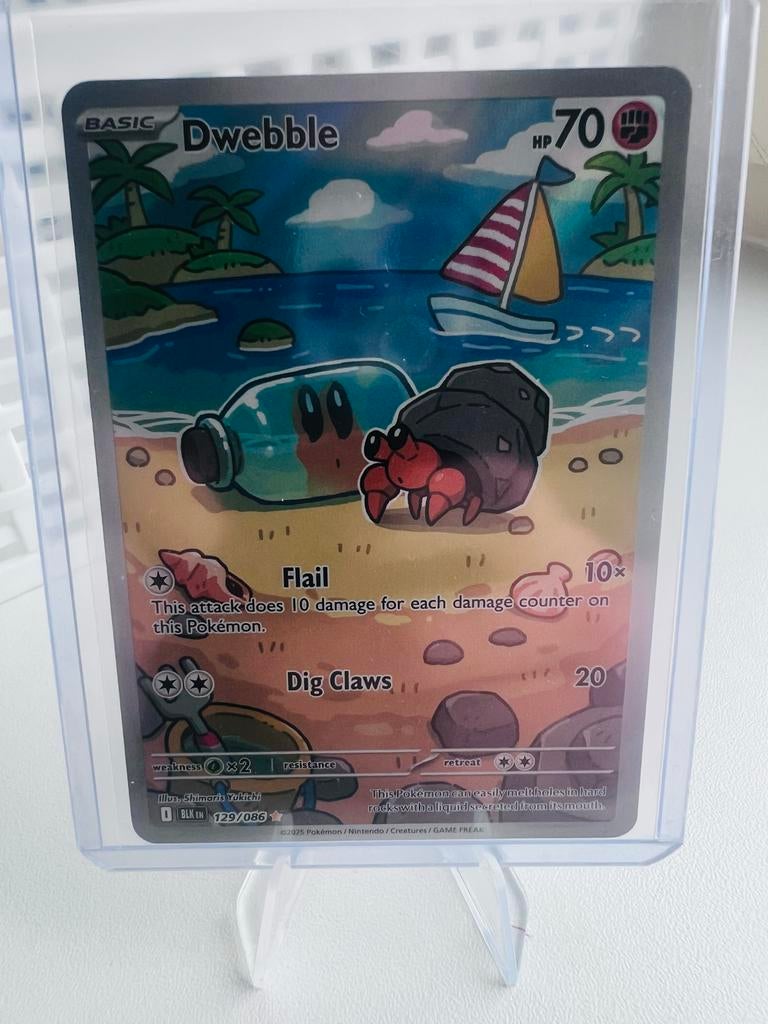 Pokémon Dwebble kaart 129/086, Ophalen of Verzenden, Zo goed als nieuw, Losse kaart