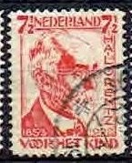 Nederland 1928 nrs. 222 Kinderzegel Lorentz 's GRAVENHAGE, Verzenden, Gestempeld, Dier of Natuur