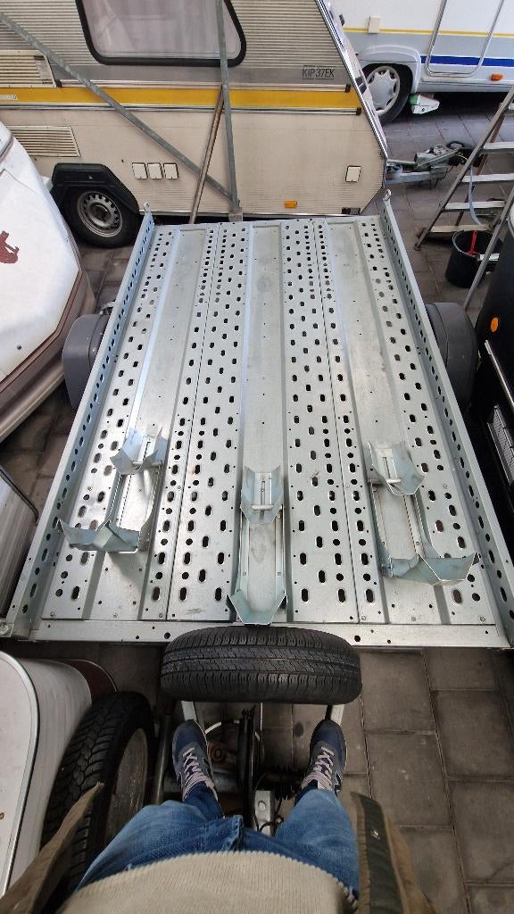 Stema motortrailer | ZGAN | 3 motoren | geremd, Auto diversen, Aanhangers en Bagagewagens, Ophalen, Zo goed als nieuw