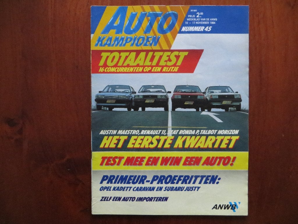 Autokampioen 45 1984 Kadett Caravan, Horizon, Ronda, Maestro, Ophalen of Verzenden, Nieuw, Opel