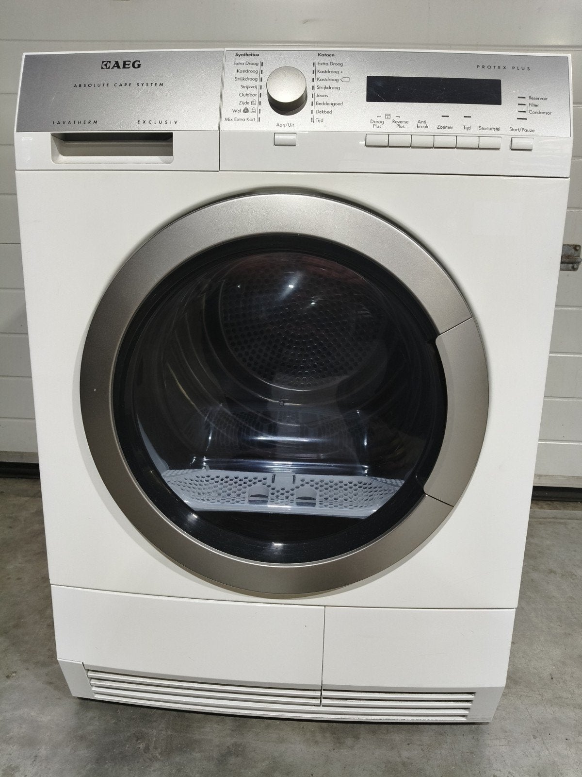 condensdroger AEG  protex plus lavatherm exclusiv, Ophalen, Zo goed als nieuw, 85 tot 90 cm, 1200 tot 1600 toeren
