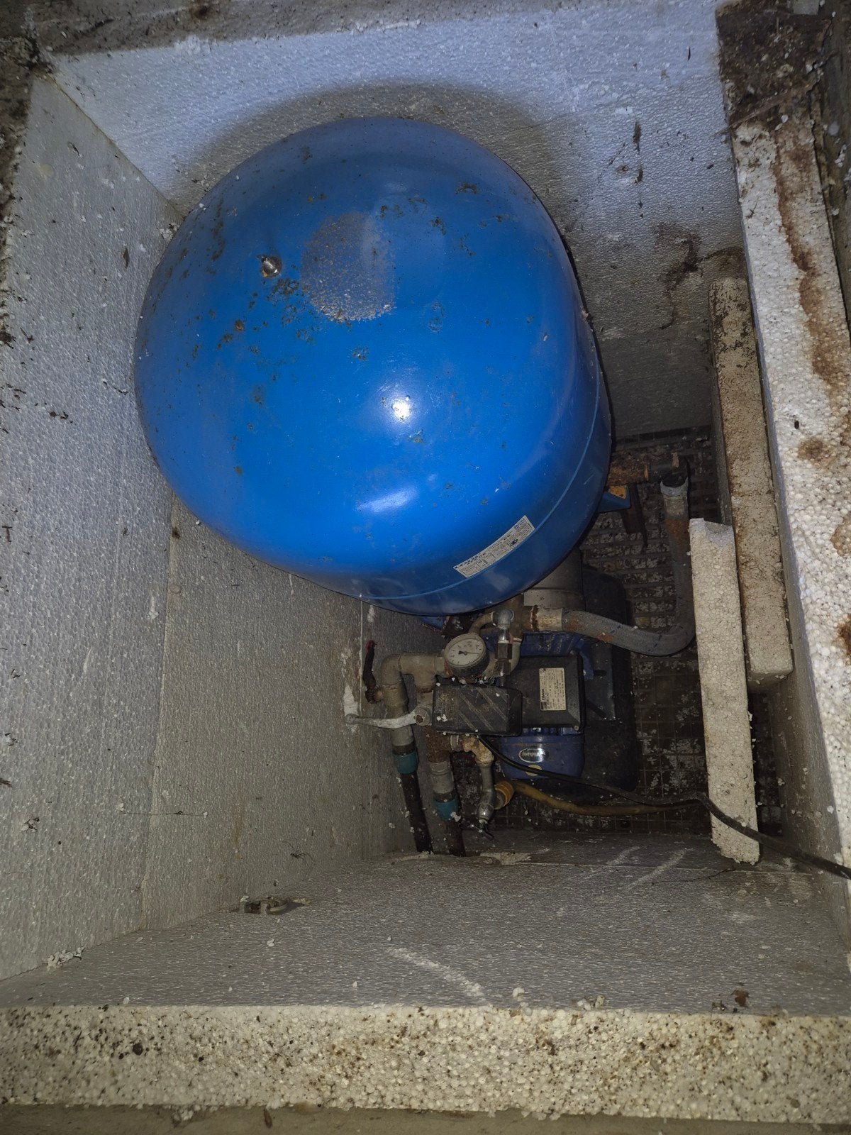 CIMM AFE CE 80 liter hydrofoorpomp met drukvat, Tuin en Terras, Waterpompen, Ophalen, Gebruikt, Elektrisch, Hydrofoorpomp