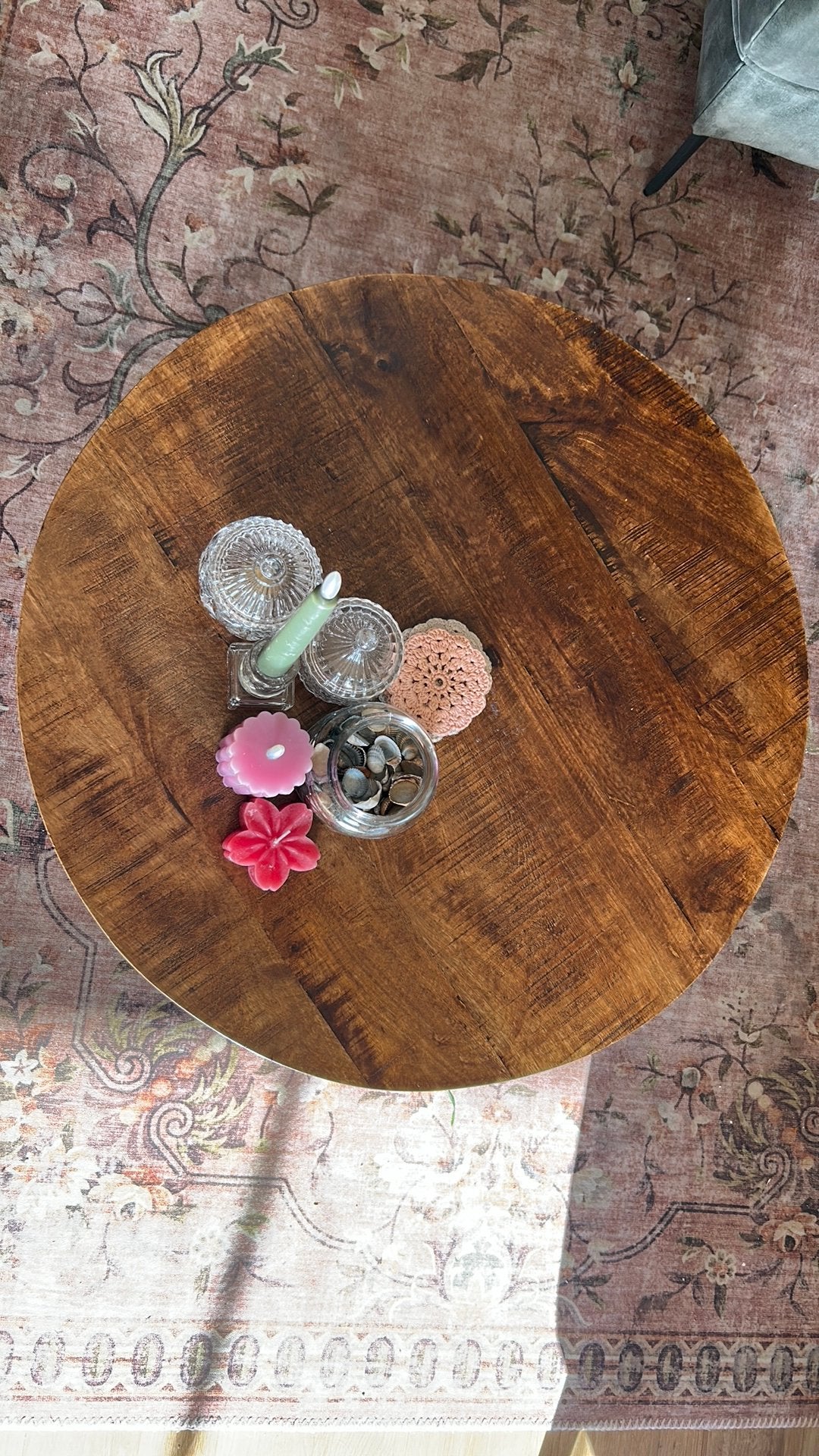 Salontafel van henders & hazel, Huis en Inrichting, Overige houtsoorten, 50 tot 100 cm, Rond, Zo goed als nieuw