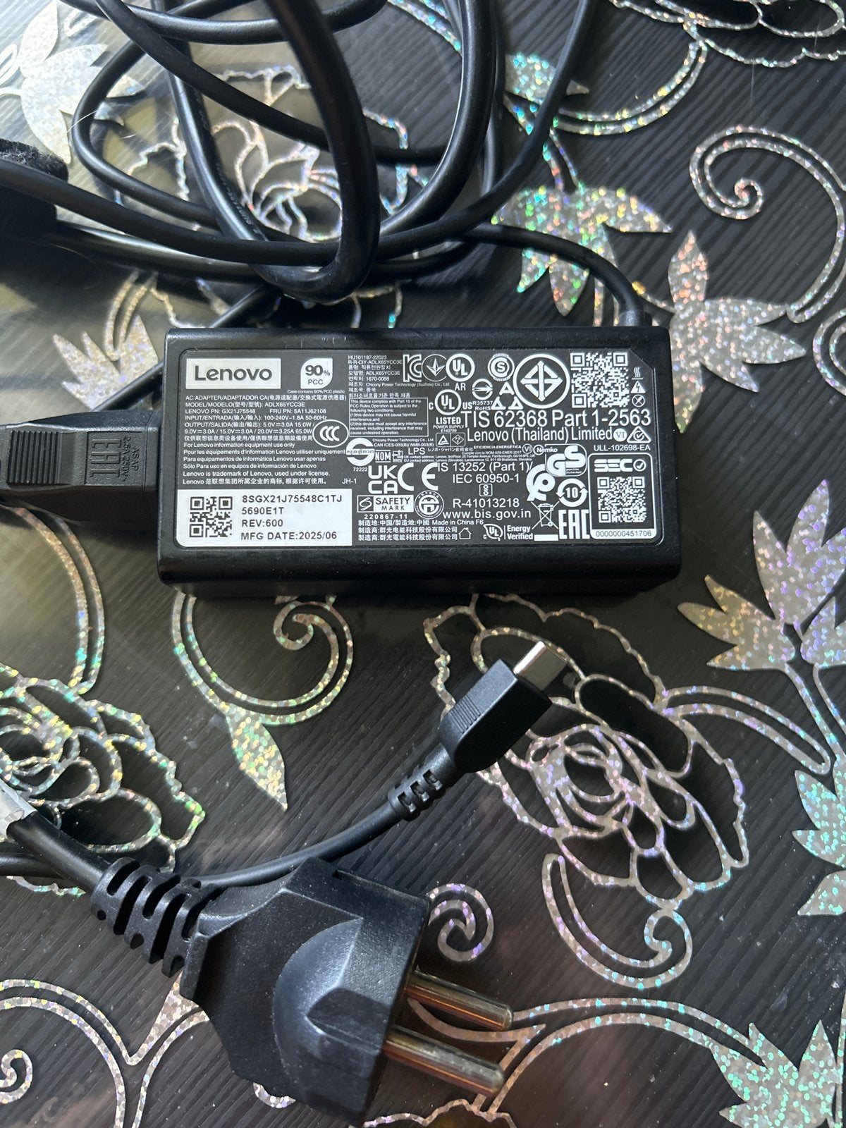 Lenovo 90W USB-C Oplader - Nieuwstaat, Computers en Software, Laptop-opladers, Zo goed als nieuw, Ophalen of Verzenden
