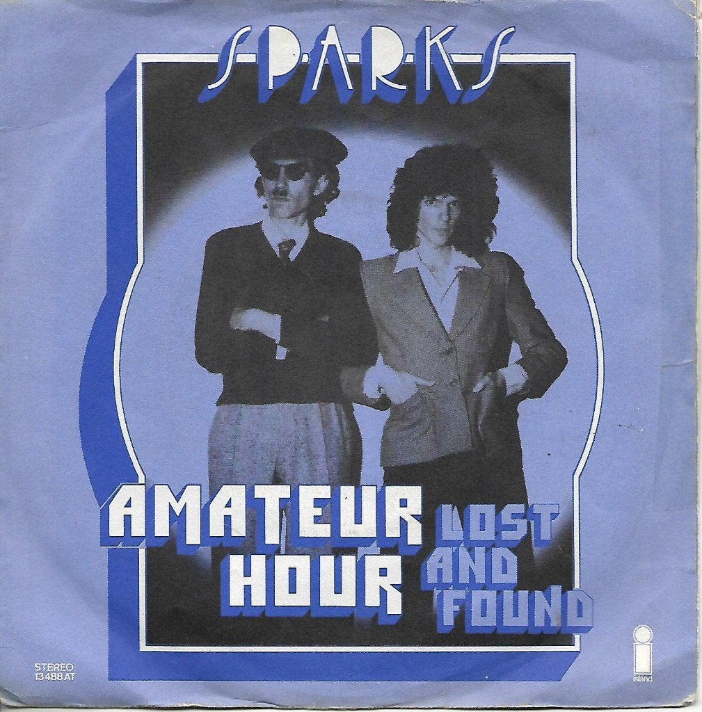 Sparks - Amateur Hour, Ophalen of Verzenden, Gebruikt, 7 inch, Pop