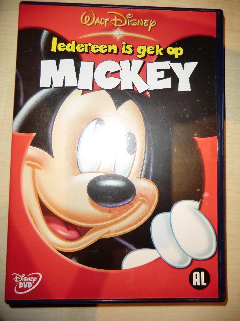 dvd DISNEY iedereen is gek op mickey in ~~nieuw~~ staat, Tekenfilm, Verzenden, Nederlands, Zo goed als nieuw