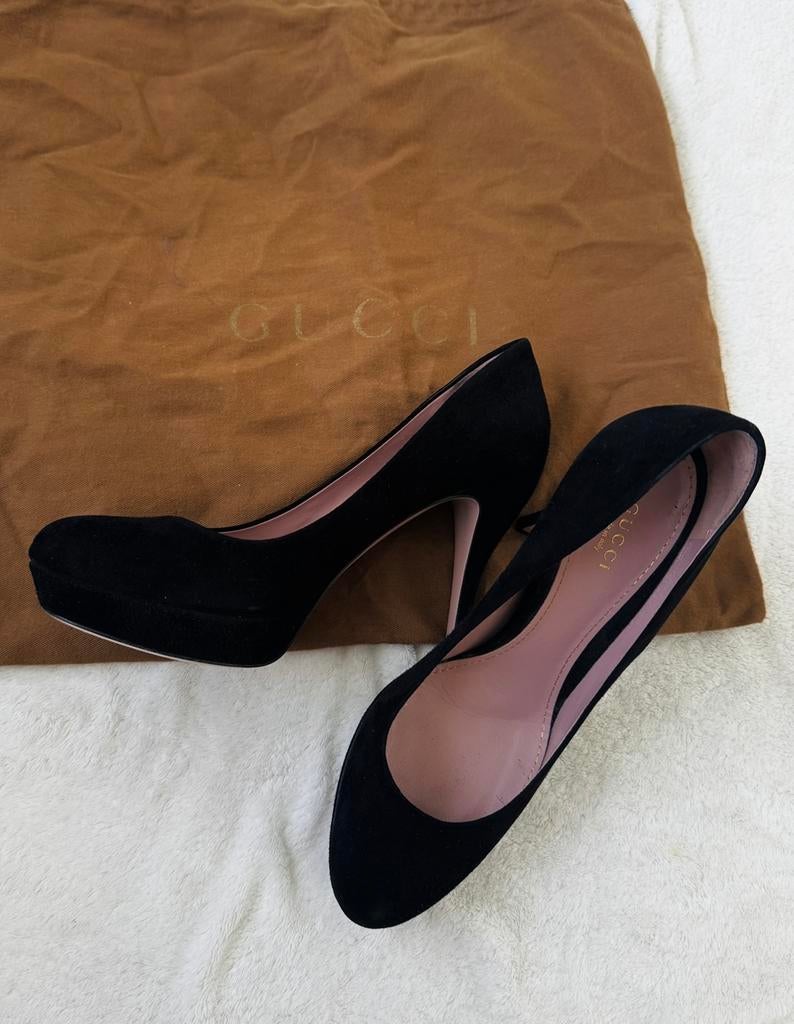Hoge hakken van Gucci, Pumps, Zwart, Ophalen of Verzenden, Zo goed als nieuw