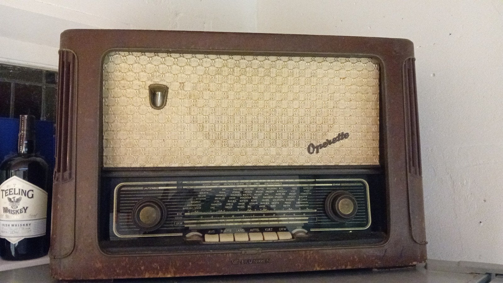 Telefunken Operette 6 buizenradio - Vintage radio, Ophalen of Verzenden, Gebruikt, Radio