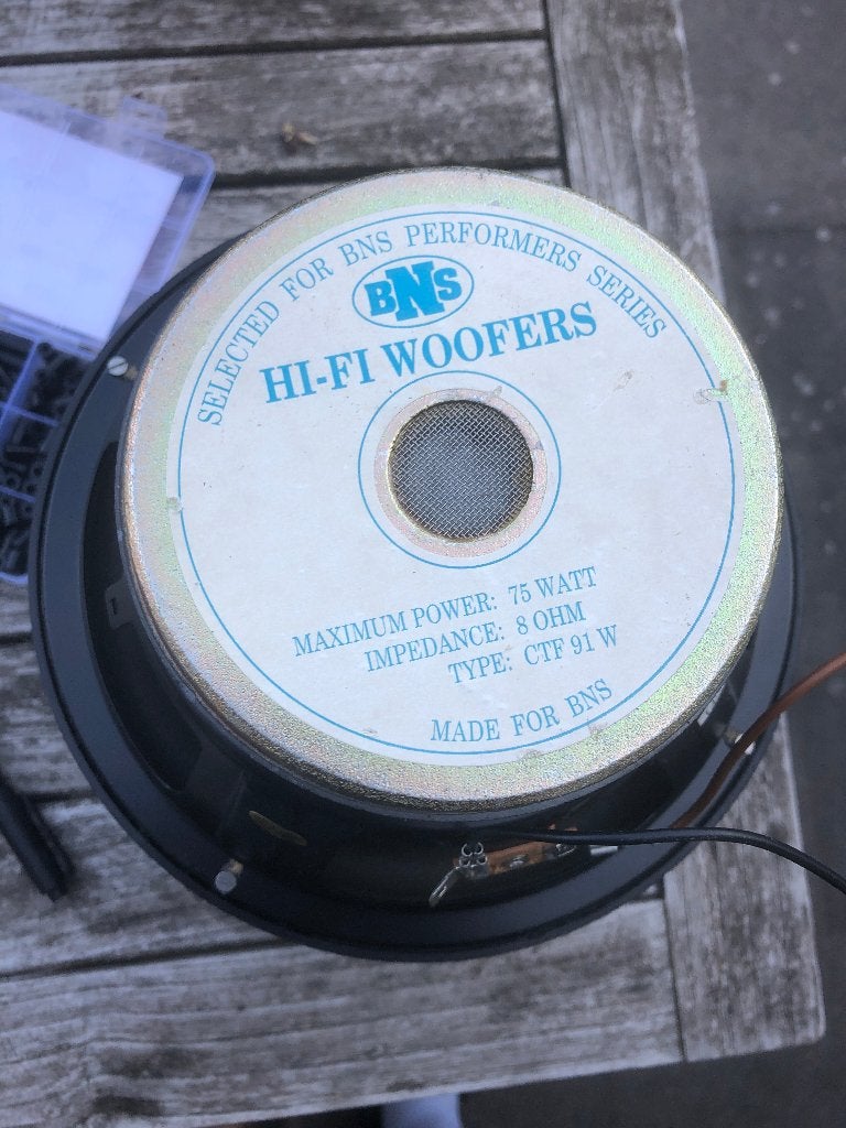 Te Koop: Setje BNS woofers CTF91W (!)., Ophalen of Verzenden, Zo goed als nieuw, 60 tot 120 watt, Overige merken