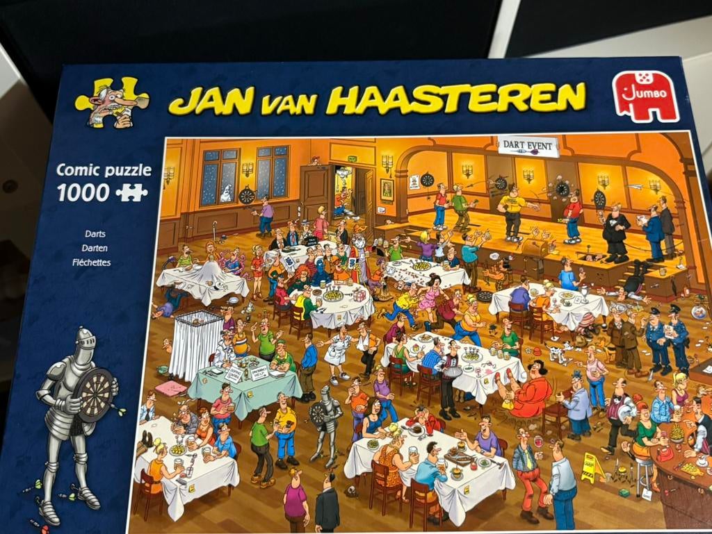 Jan van haasteren darts, Ophalen of Verzenden, 500 t/m 1500 stukjes, Zo goed als nieuw